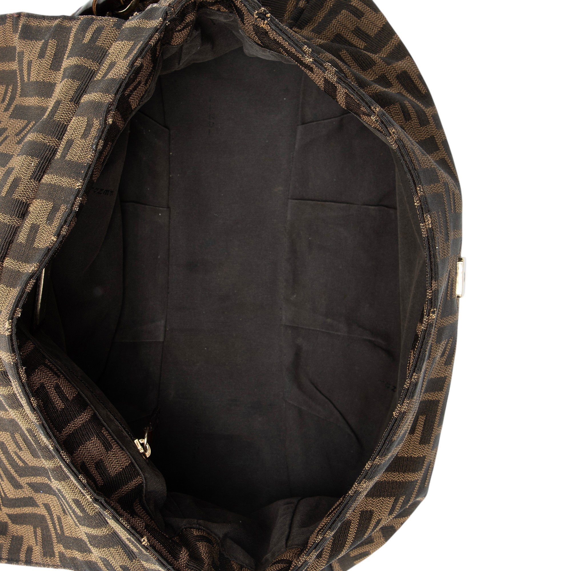 Fendi Zucca Mia Flap Shoulder Bag