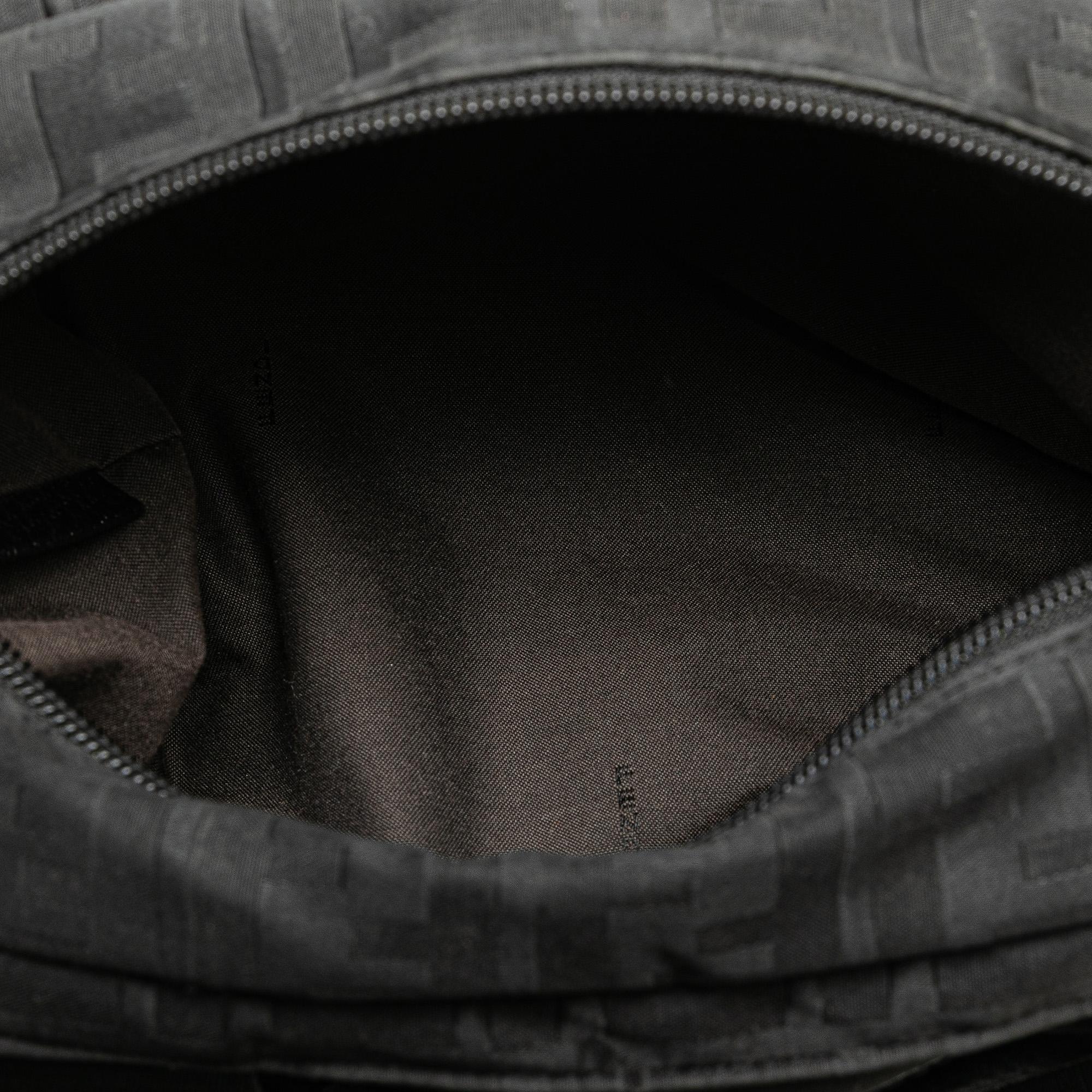 Fendi Zucca Nylon Zip Code Handbag