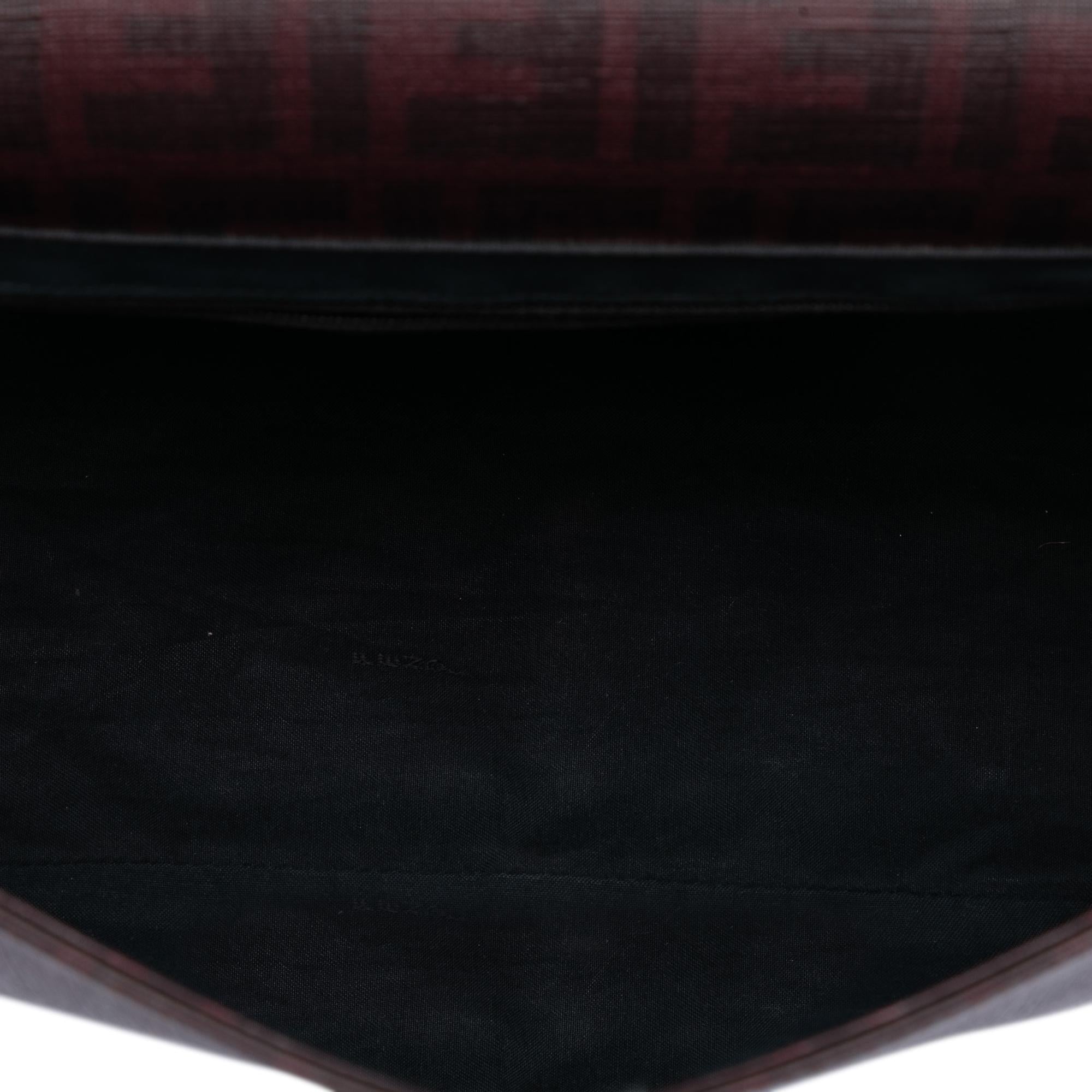 Fendi Zucca Spalmati Flap Crossbody