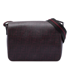 Fendi Zucca Spalmati Flap Crossbody