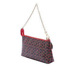 Fendi Zucca Spalmati Hearts Chain Pochette