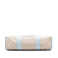 Fendi Zucca Trimmed Canvas Tote