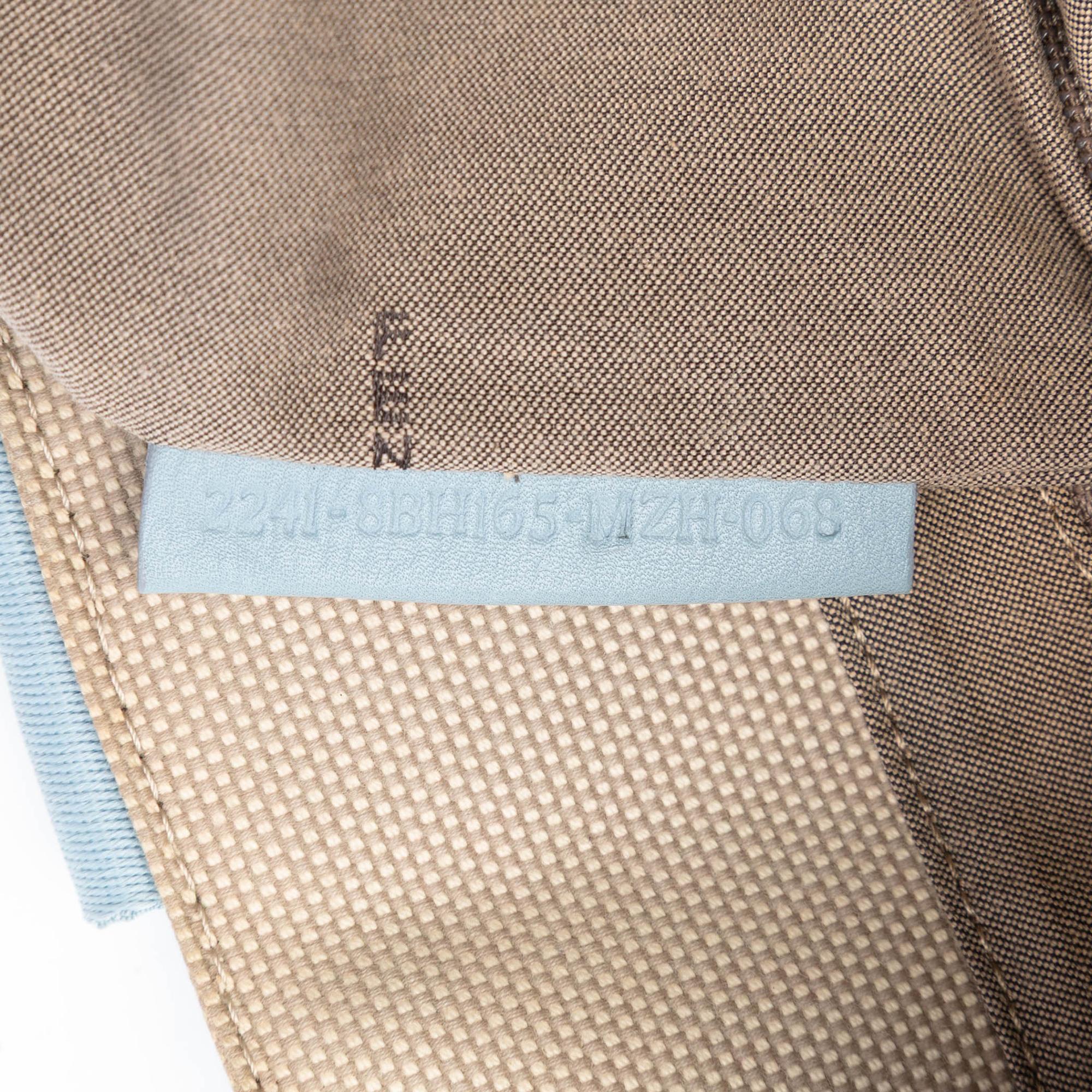 Fendi Zucca Trimmed Canvas Tote