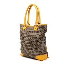 Fendi Zucchino Canvas Chef Front Pocket Shopping Tote