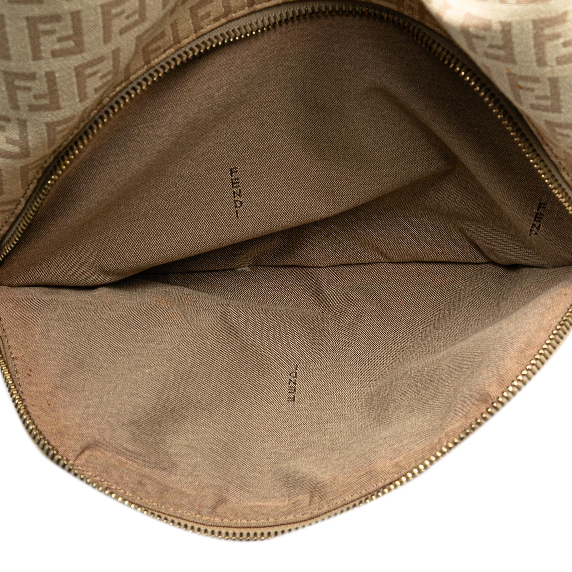 Fendi Zucchino Canvas Chef Pocket Hobo