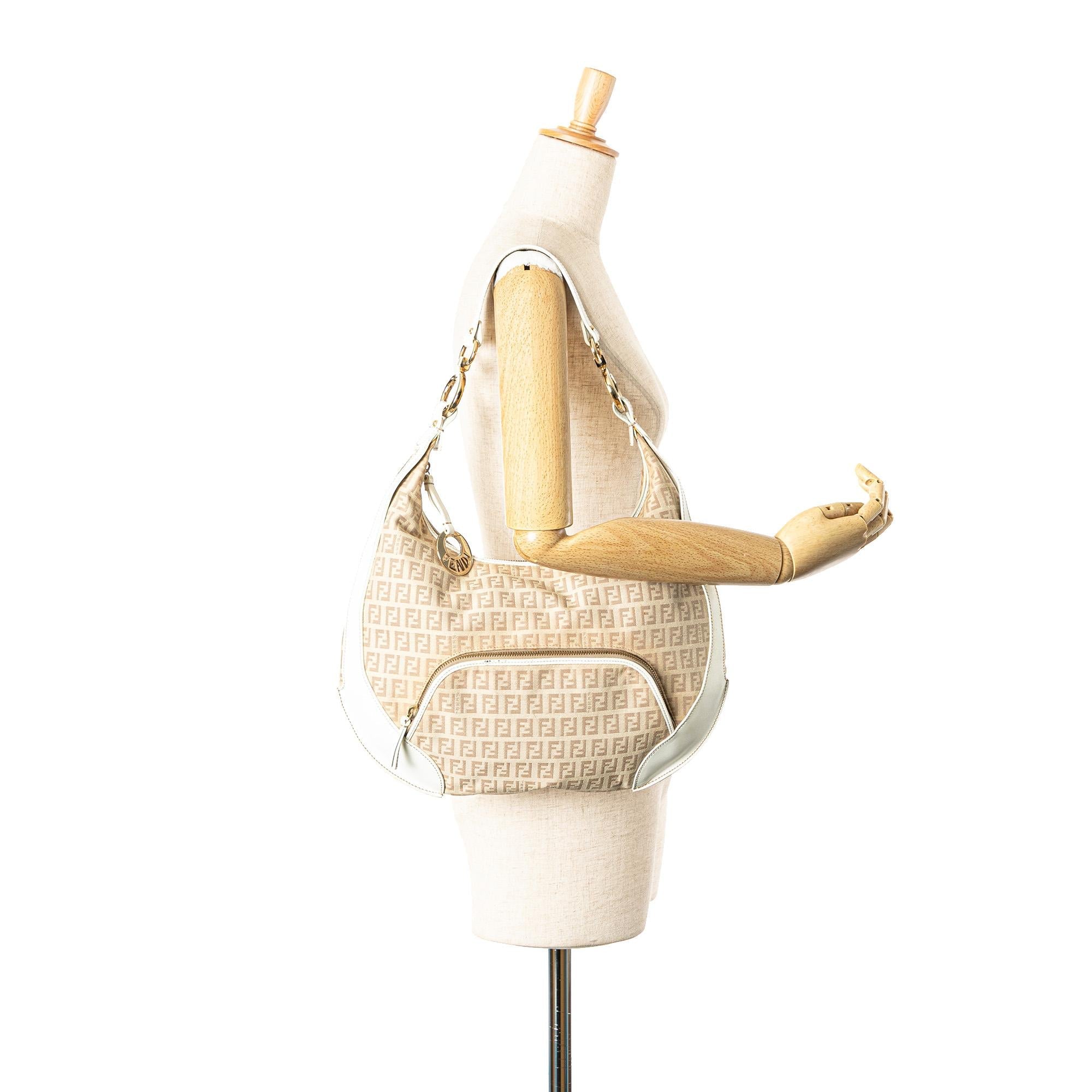 Fendi Zucchino Canvas Chef Pocket Hobo