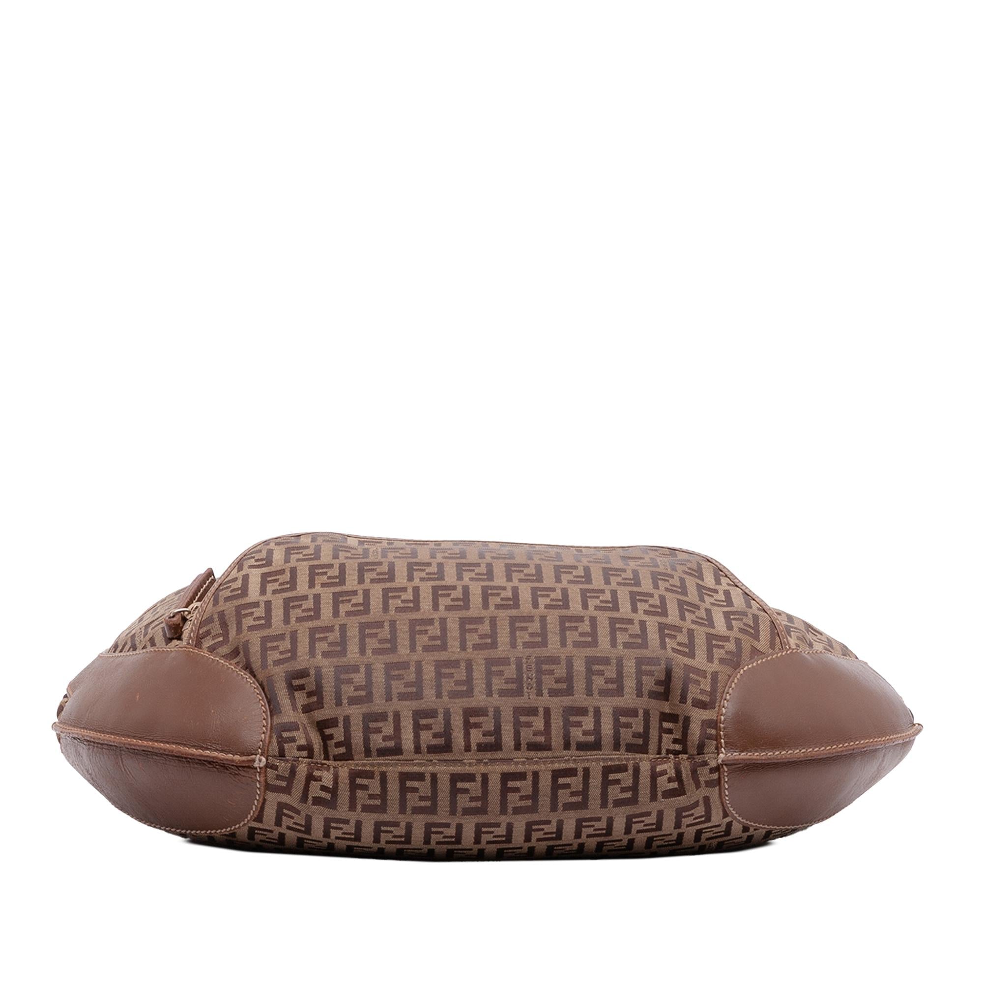 Fendi Zucchino Canvas Chef Pocket Hobo