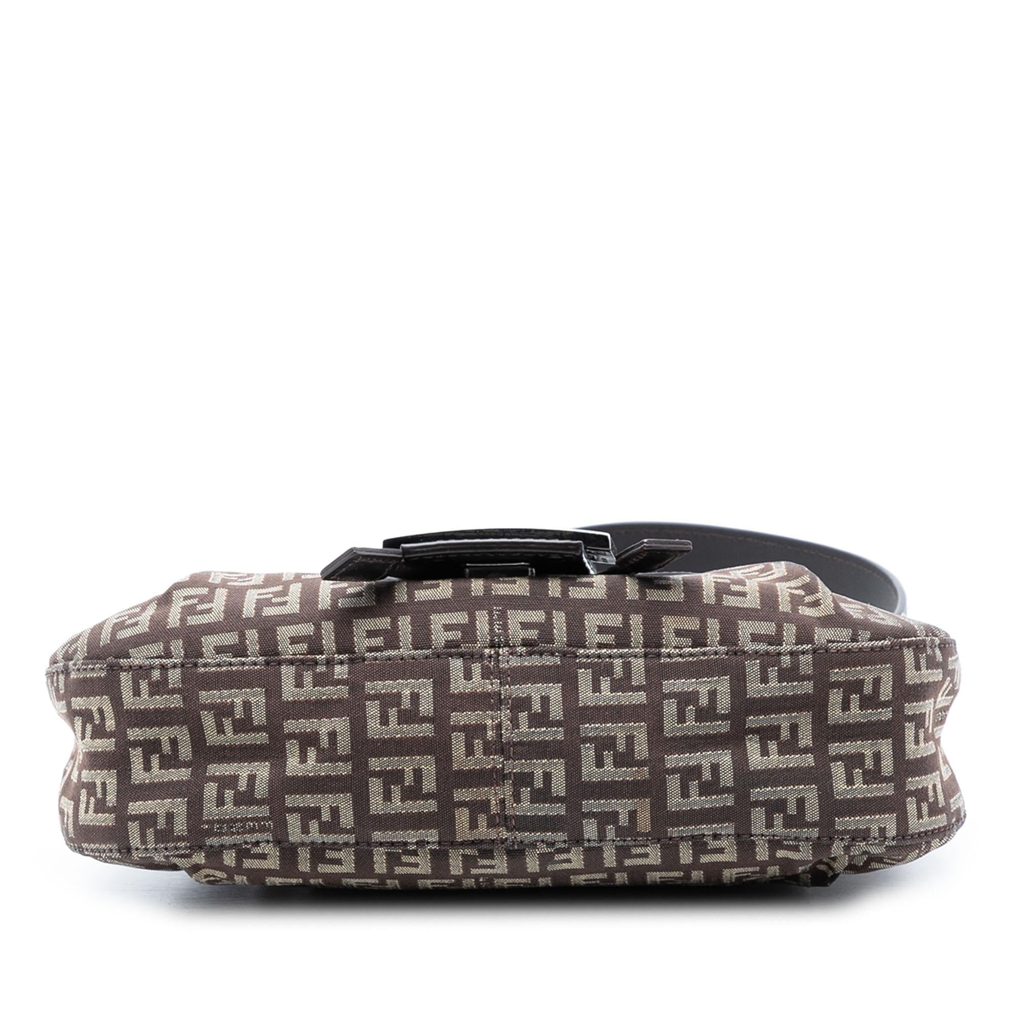 Fendi Zucchino Canvas Drawstring Shoulder Bag