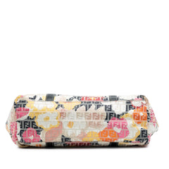 Fendi Zucchino Canvas Floral Superstar Tote