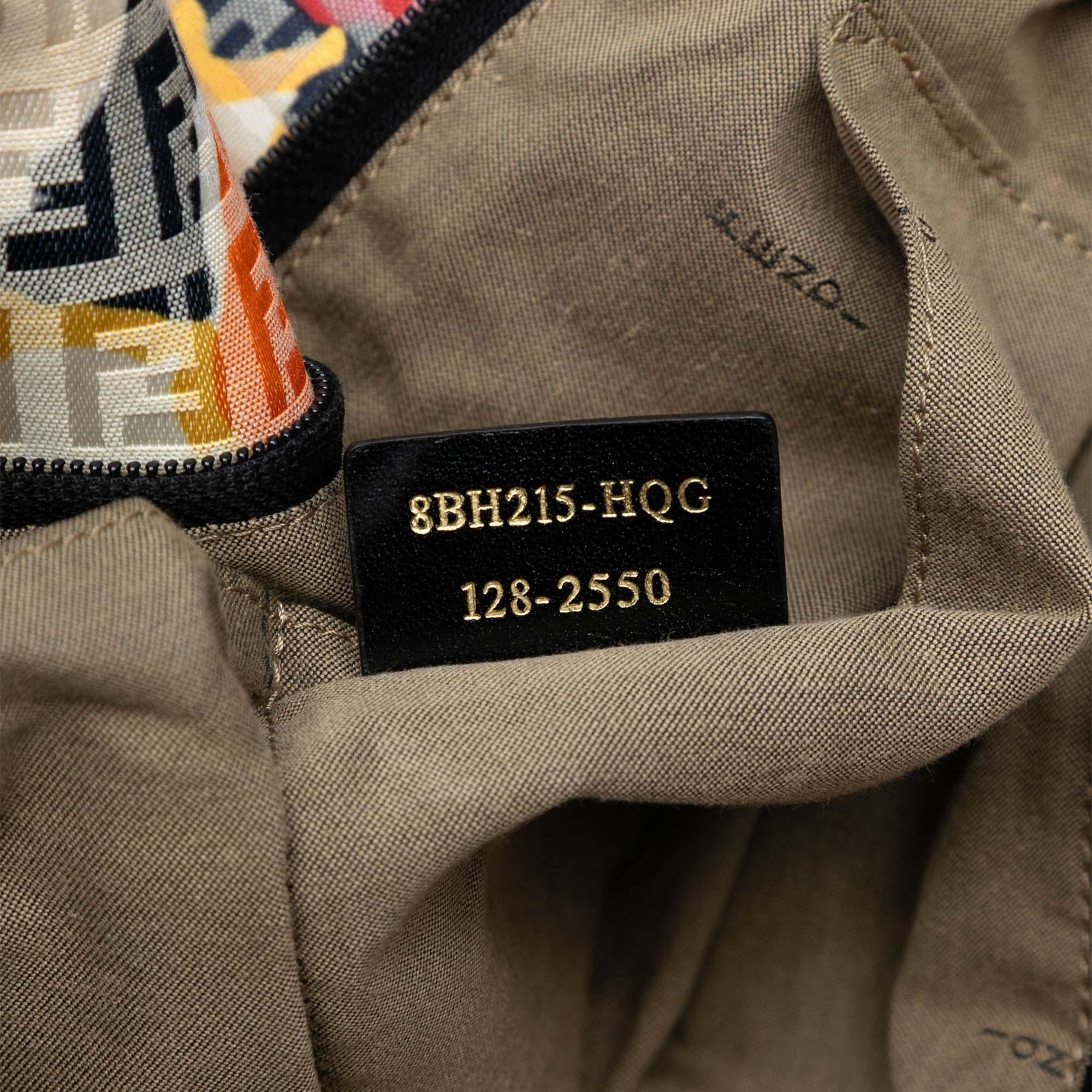 Fendi Zucchino Canvas Floral Superstar Tote