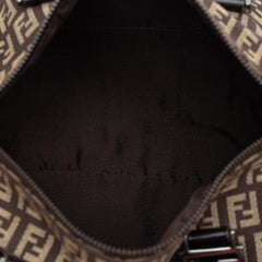 Fendi Zucchino Canvas Forever Boston Bag