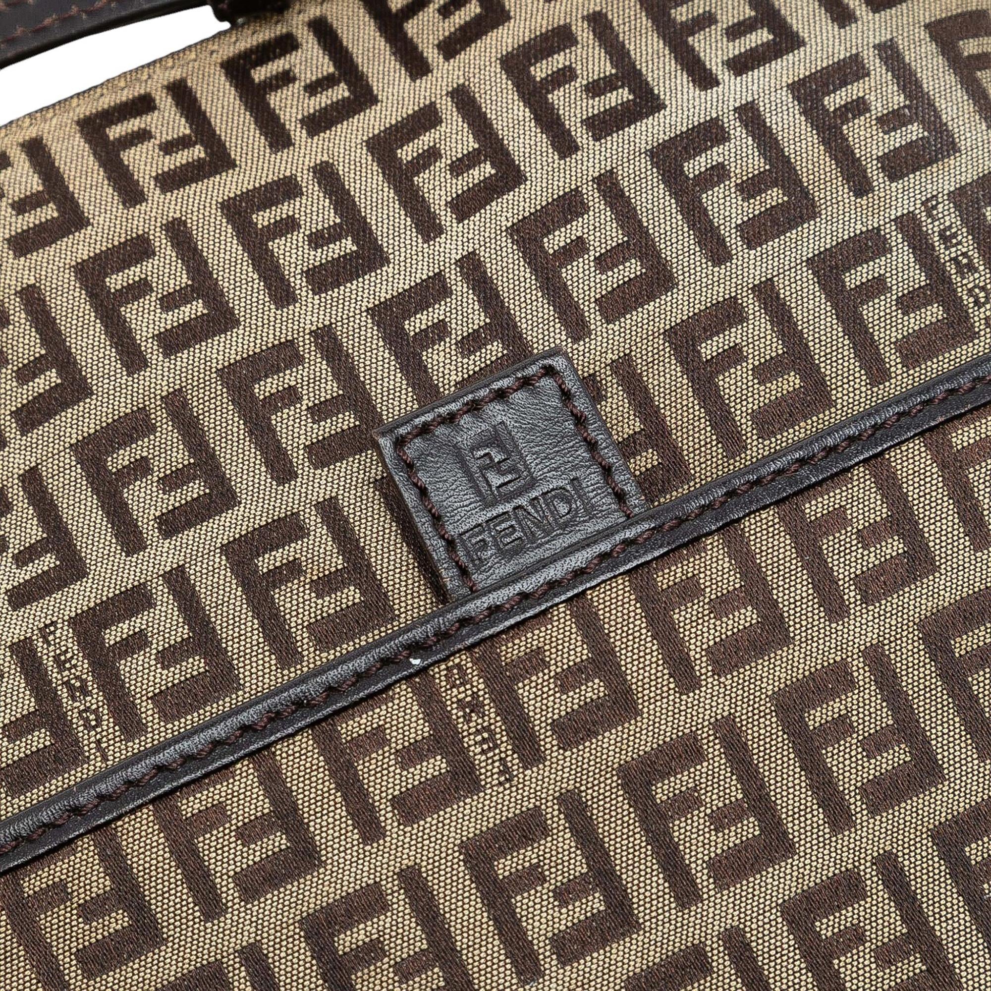 Fendi Zucchino Canvas Forever Crossbody