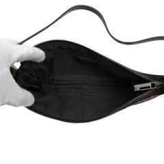 Fendi Zucchino Canvas Half Moon Pochette