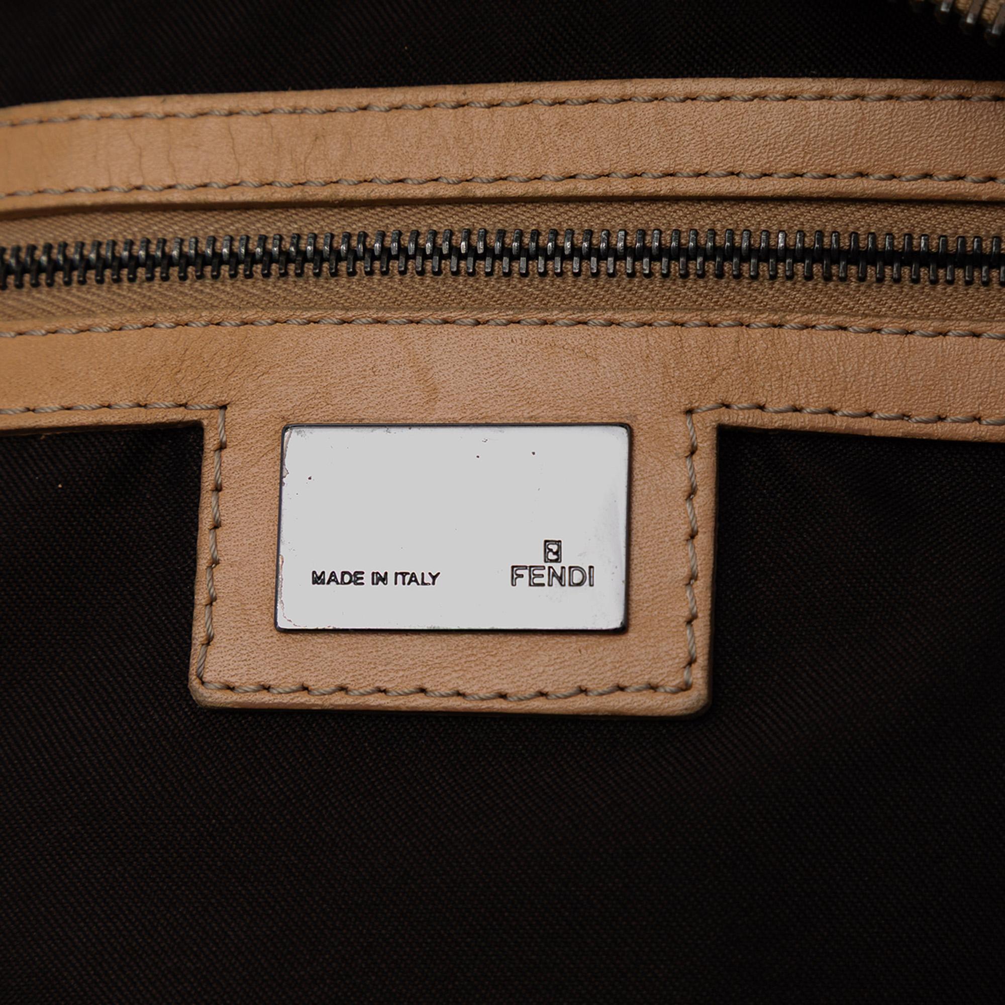 Fendi Zucchino Canvas Handbag