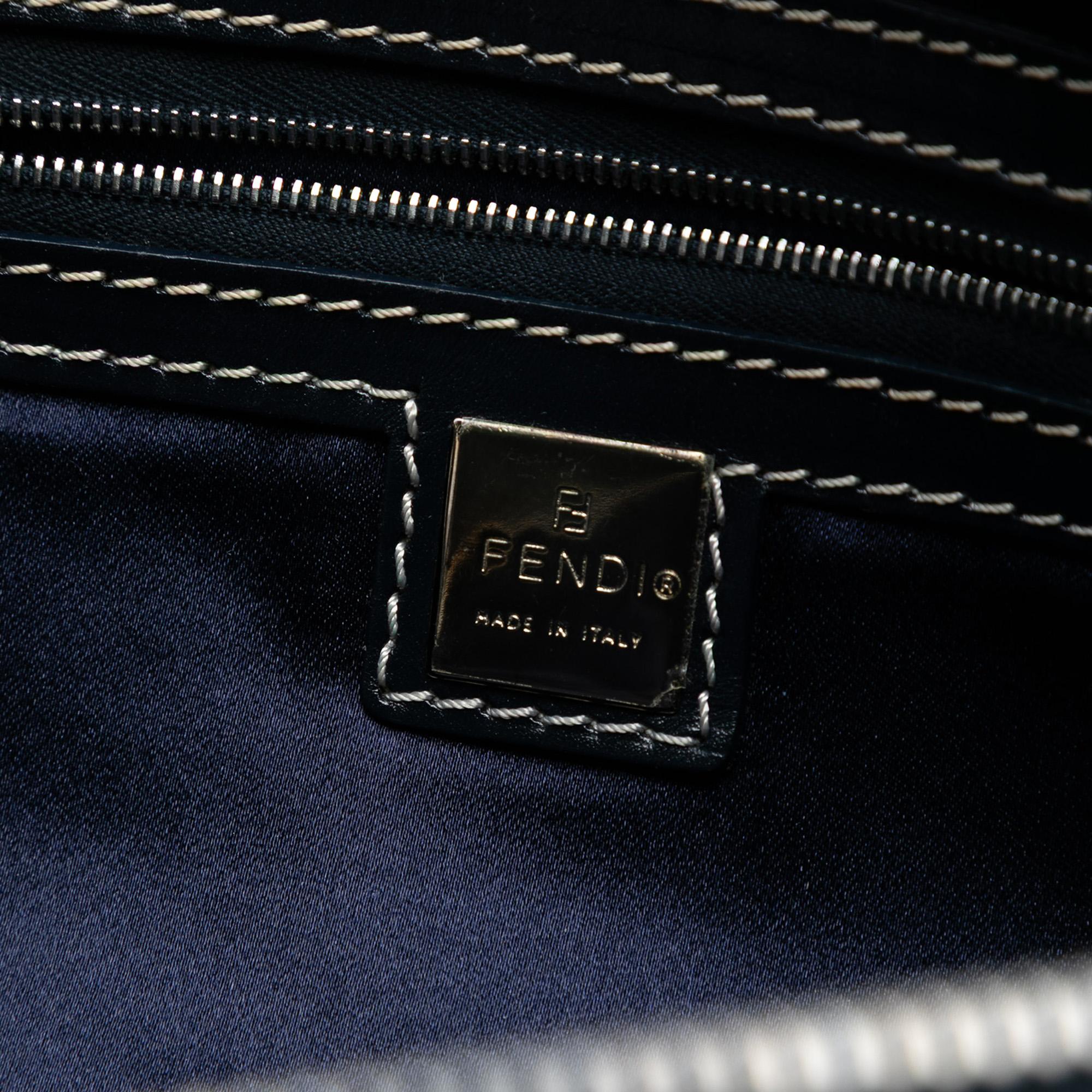 Fendi Zucchino Canvas Handbag