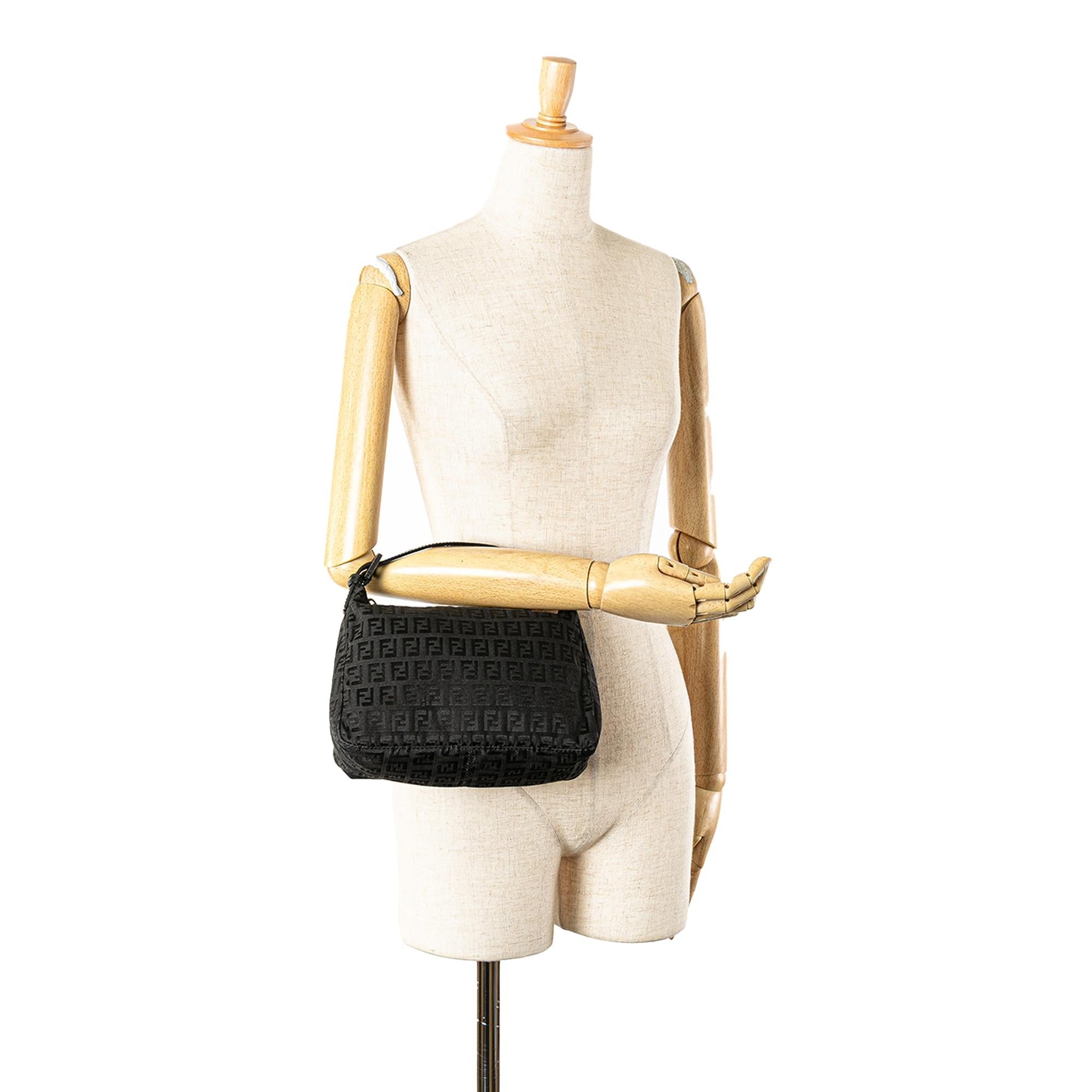 Fendi Zucchino Canvas Handbag