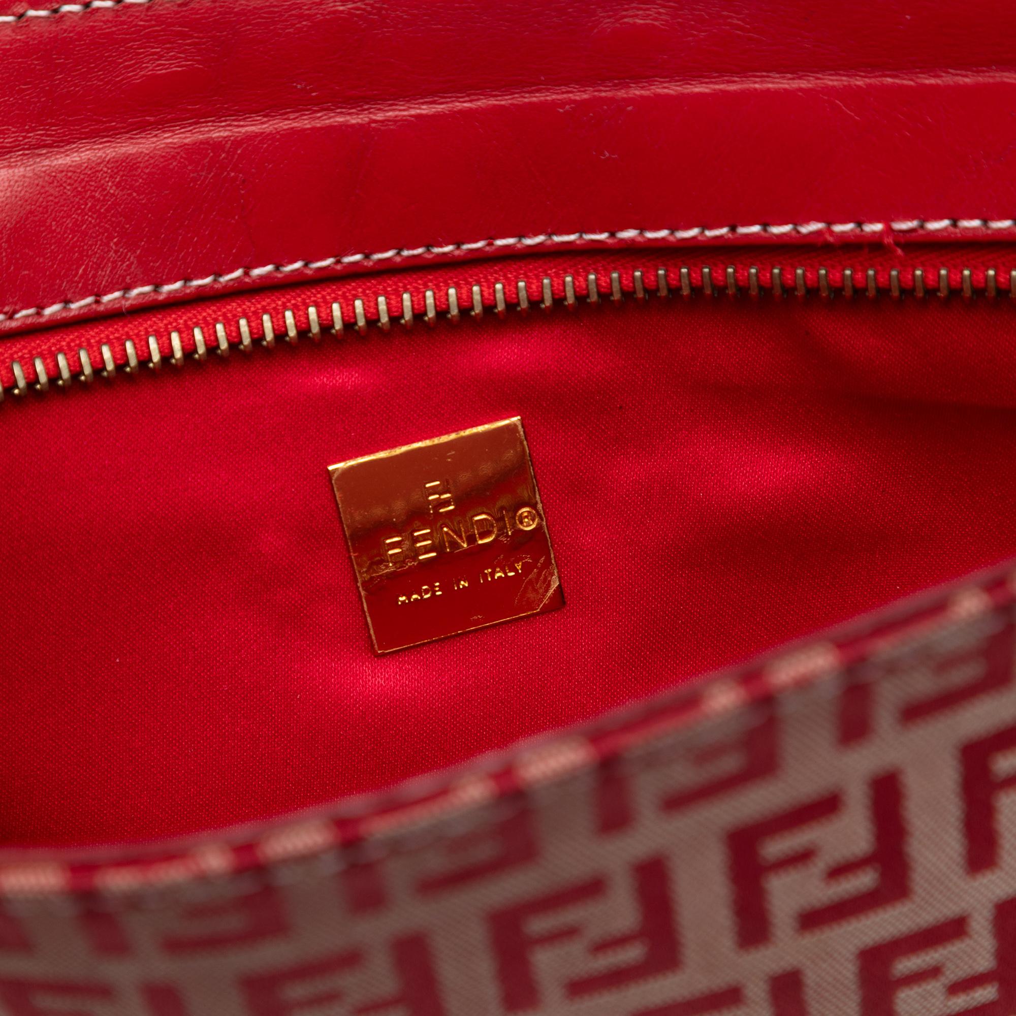 Fendi Zucchino Canvas Handbag