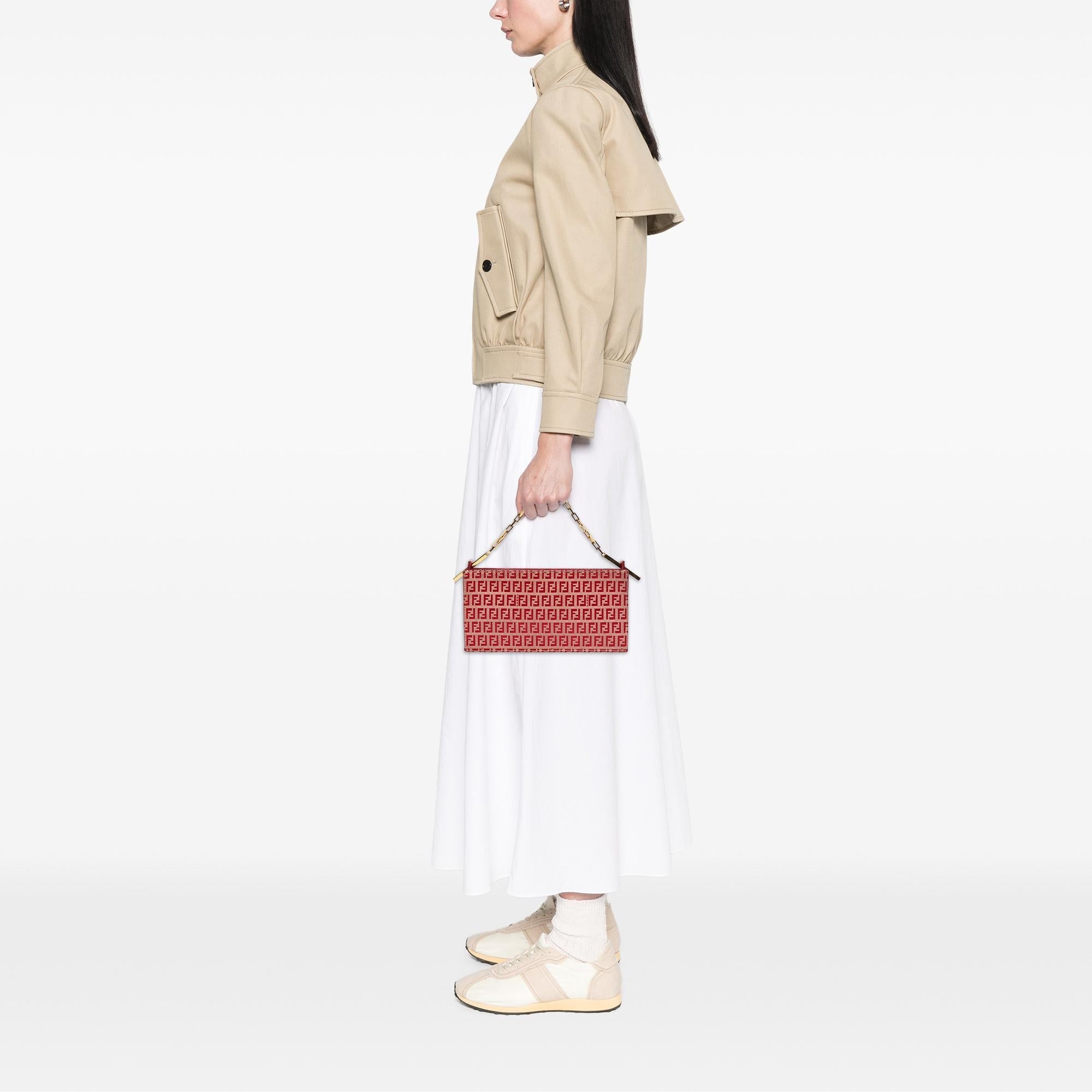 Fendi Zucchino Canvas Handbag