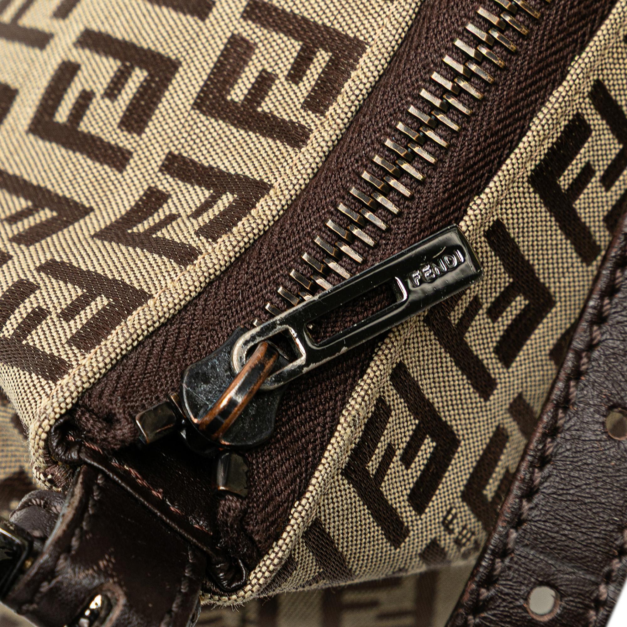 Fendi Zucchino Canvas Handbag