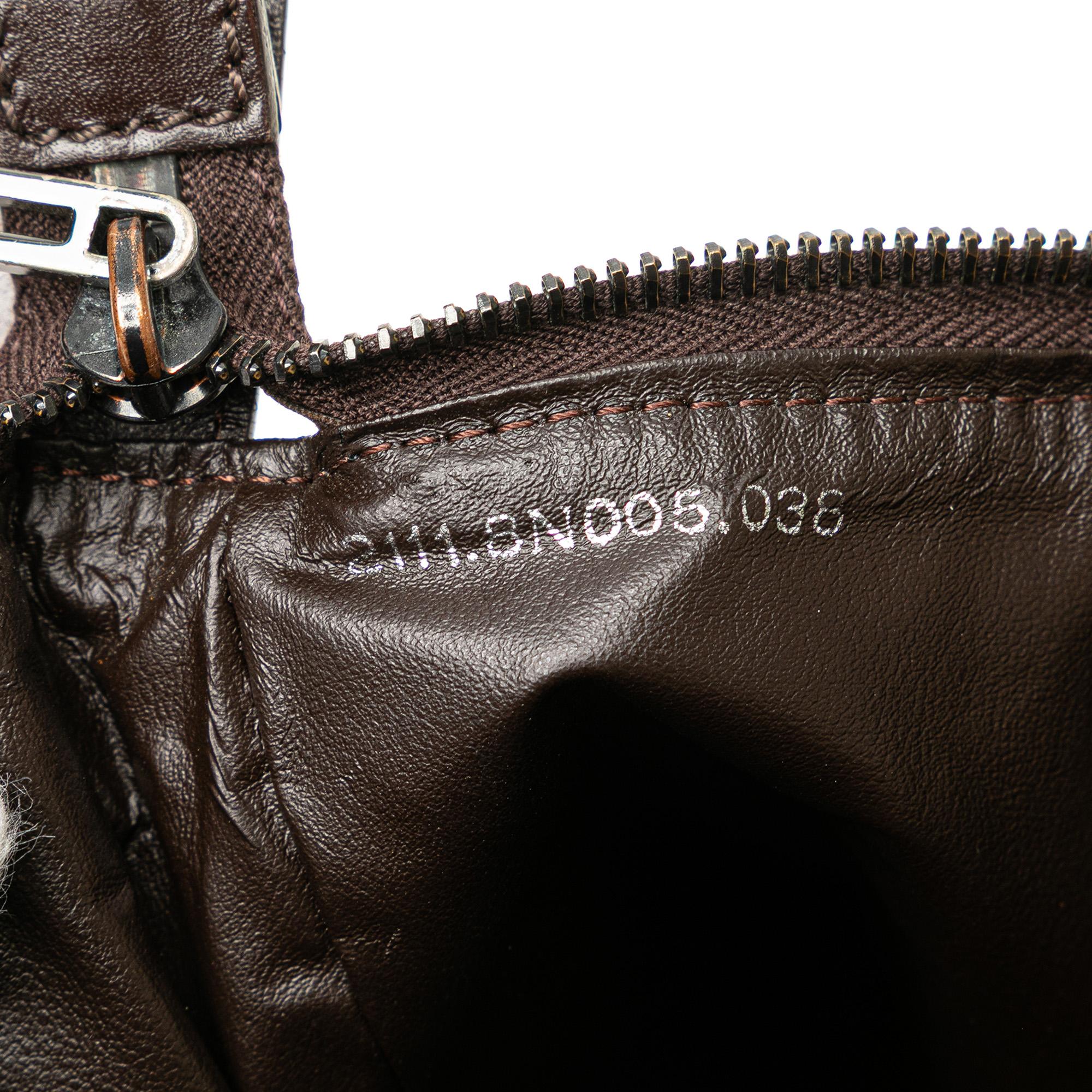 Fendi Zucchino Canvas Handbag
