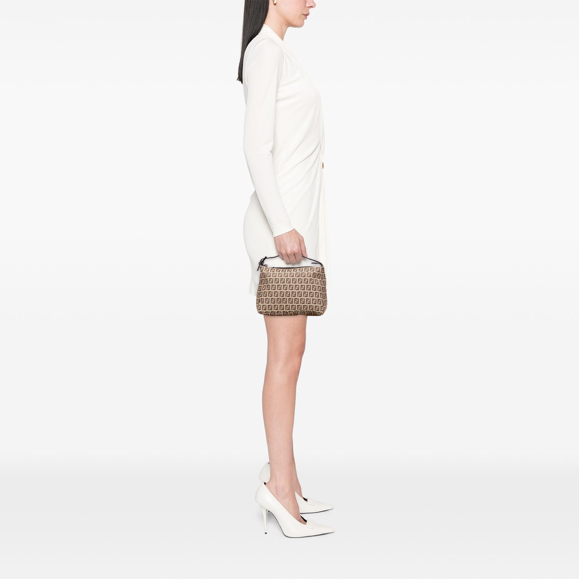 Fendi Zucchino Canvas Handbag