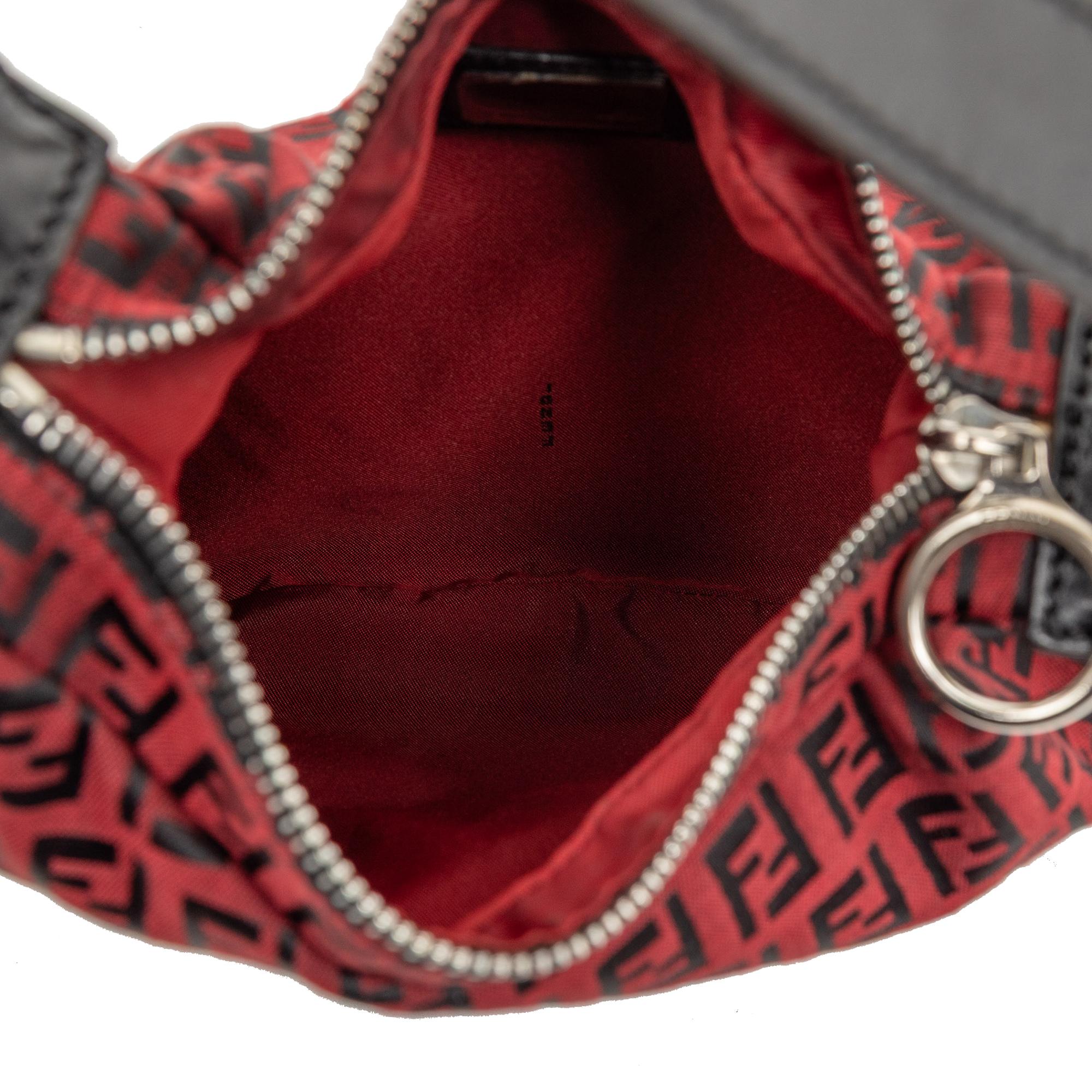 Fendi Zucchino Canvas Oyster Hobo