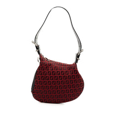 Fendi Zucchino Canvas Oyster Hobo