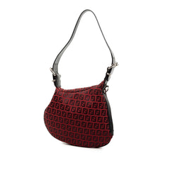 Fendi Zucchino Canvas Oyster Hobo