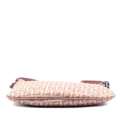 Fendi Zucchino Canvas Oyster Shoulder Bag