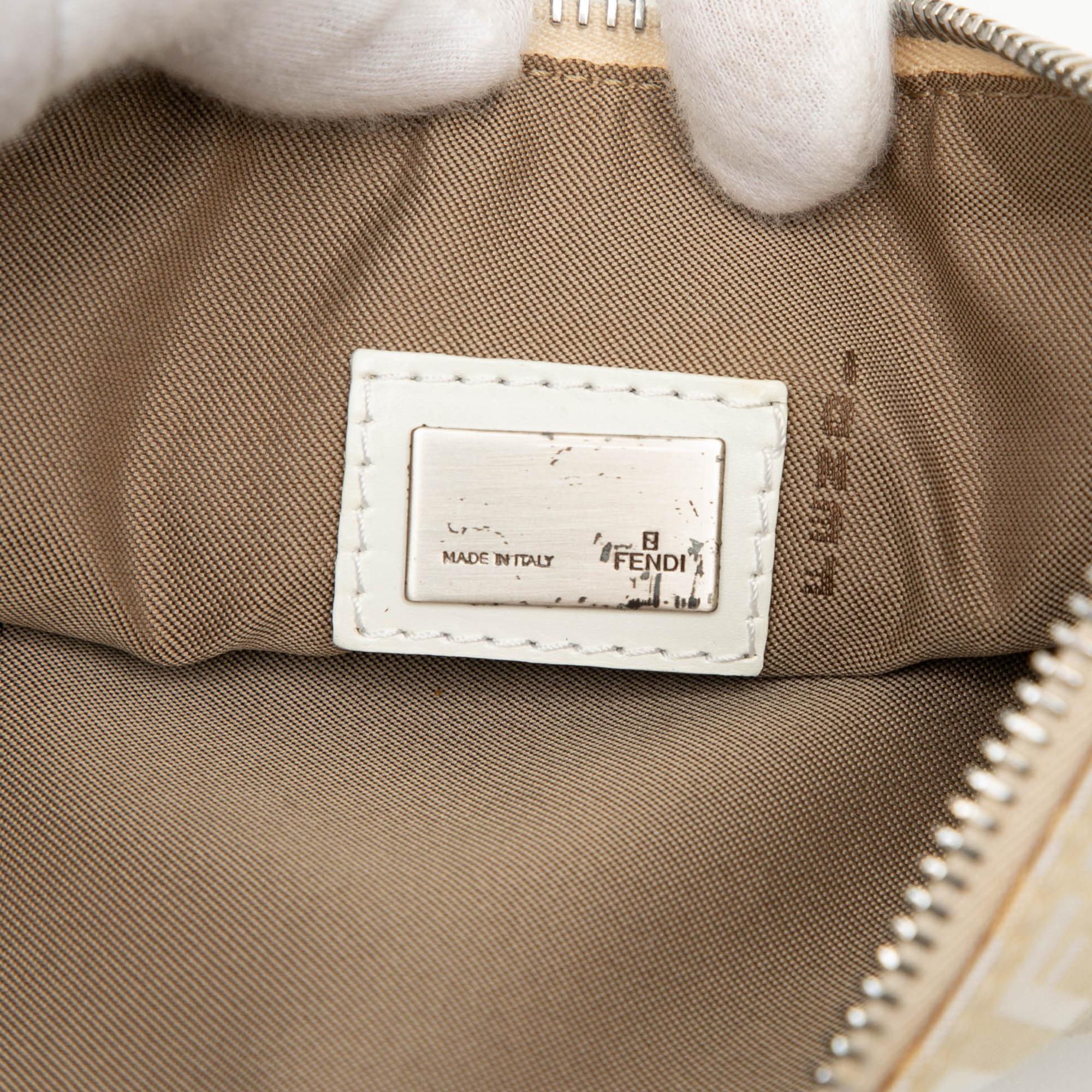 Fendi Zucchino Canvas Shoulder Bag