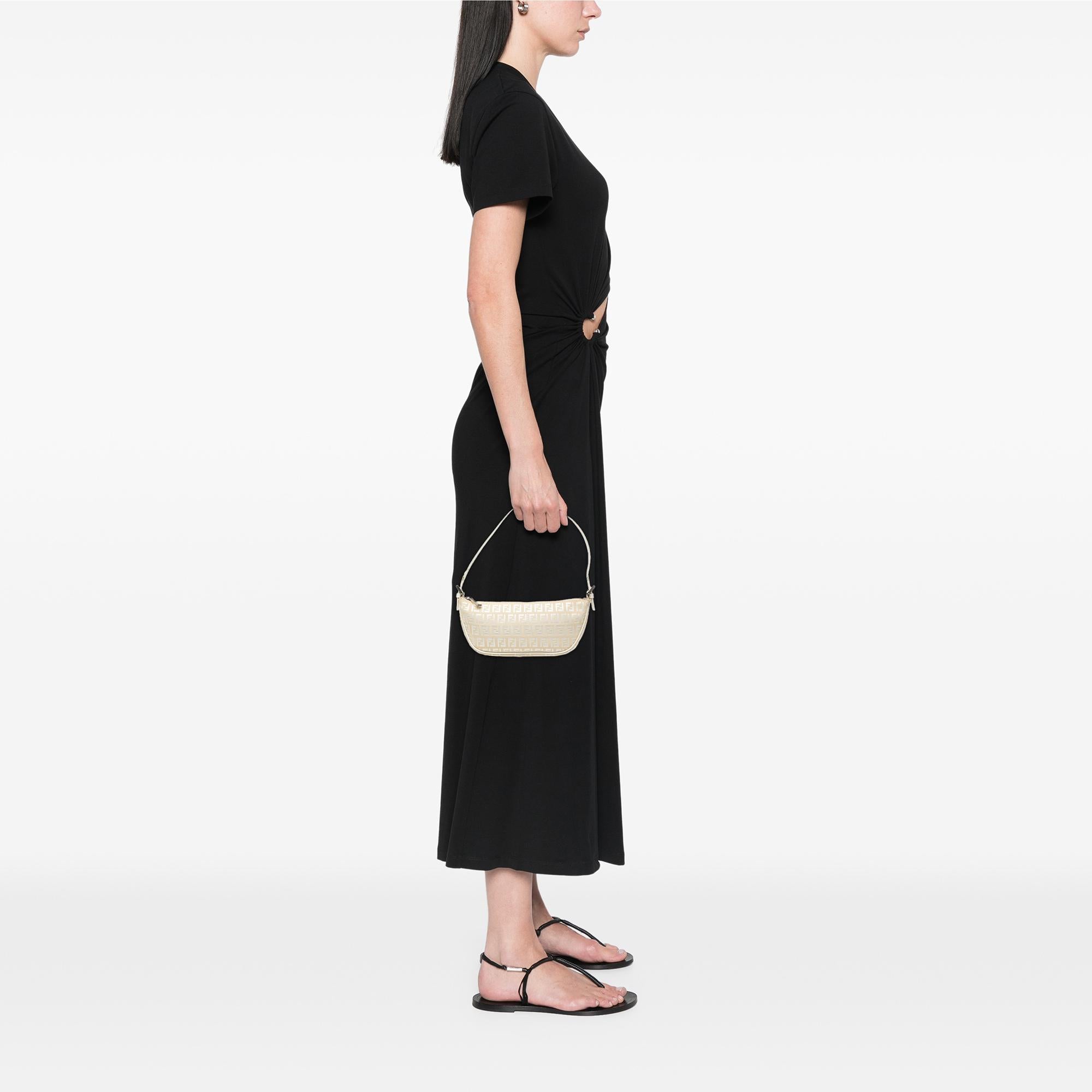 Fendi Zucchino Canvas Shoulder Bag