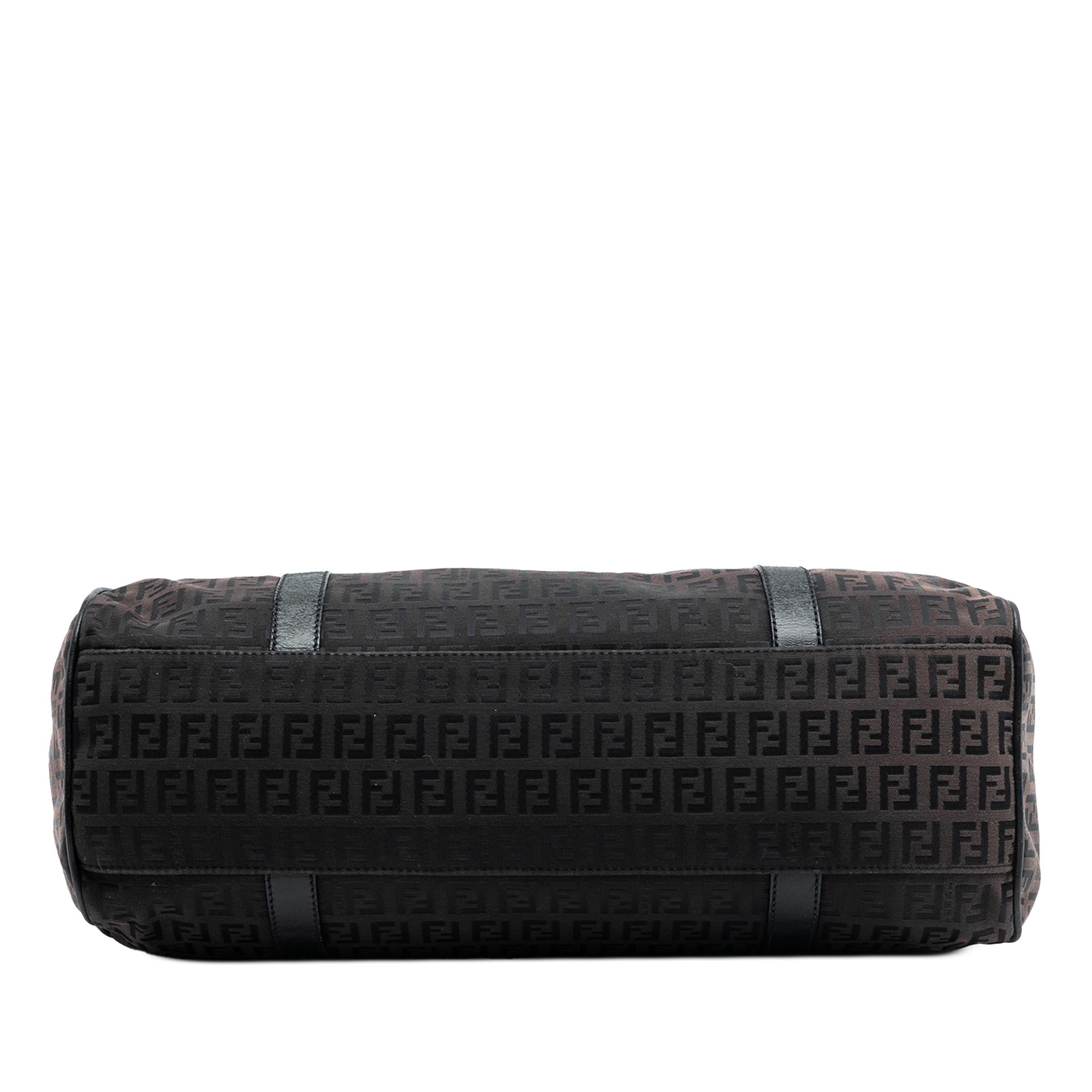 Fendi Zucchino Canvas Shoulder Bag