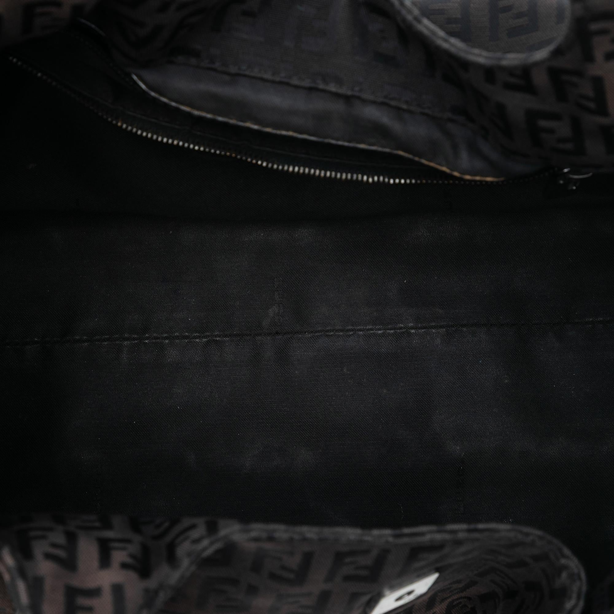 Fendi Zucchino Canvas Shoulder Bag