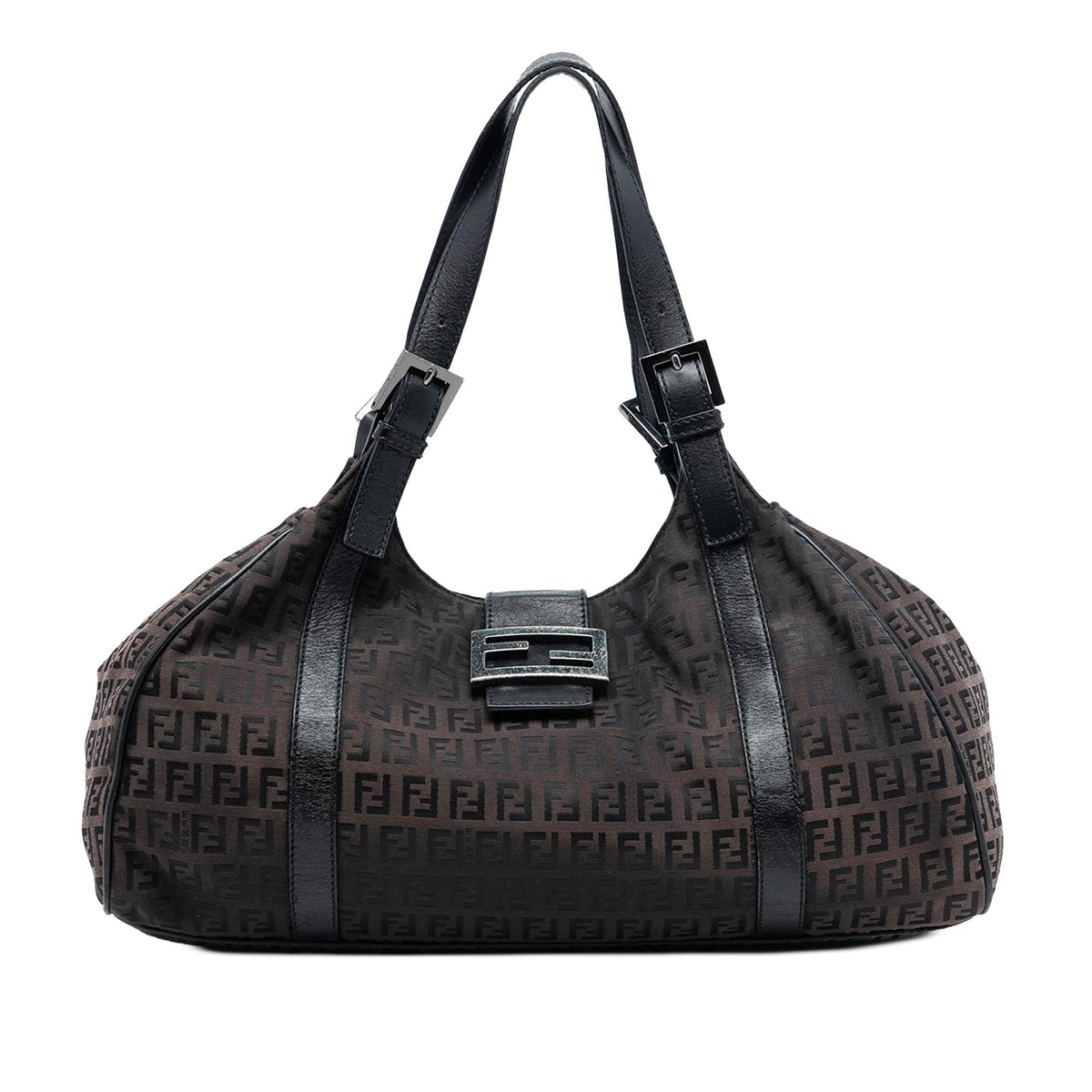 Fendi Zucchino Canvas Shoulder Bag