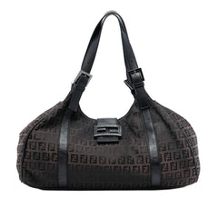 Fendi Zucchino Canvas Shoulder Bag