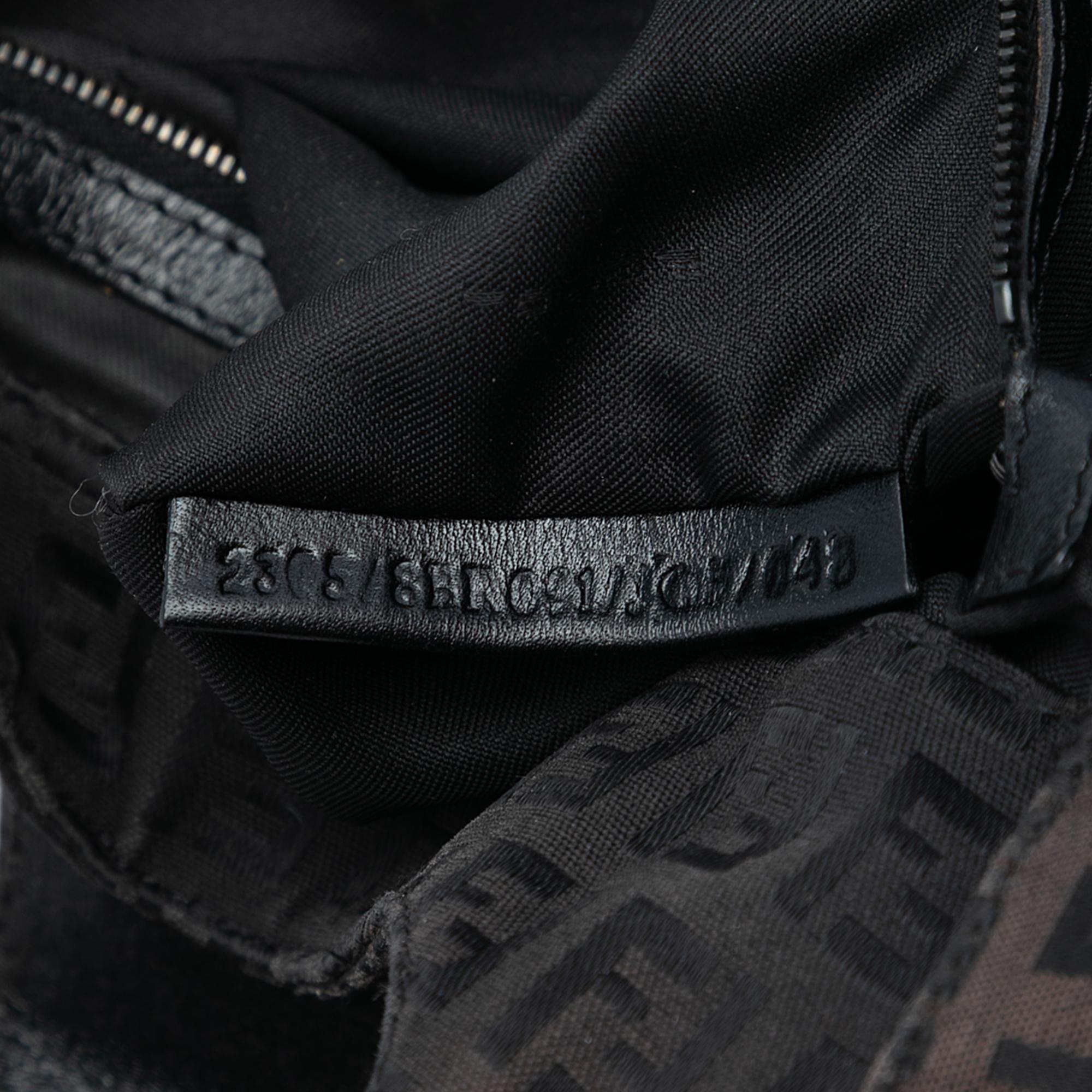 Fendi Zucchino Canvas Shoulder Bag