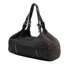 Fendi Zucchino Canvas Shoulder Bag