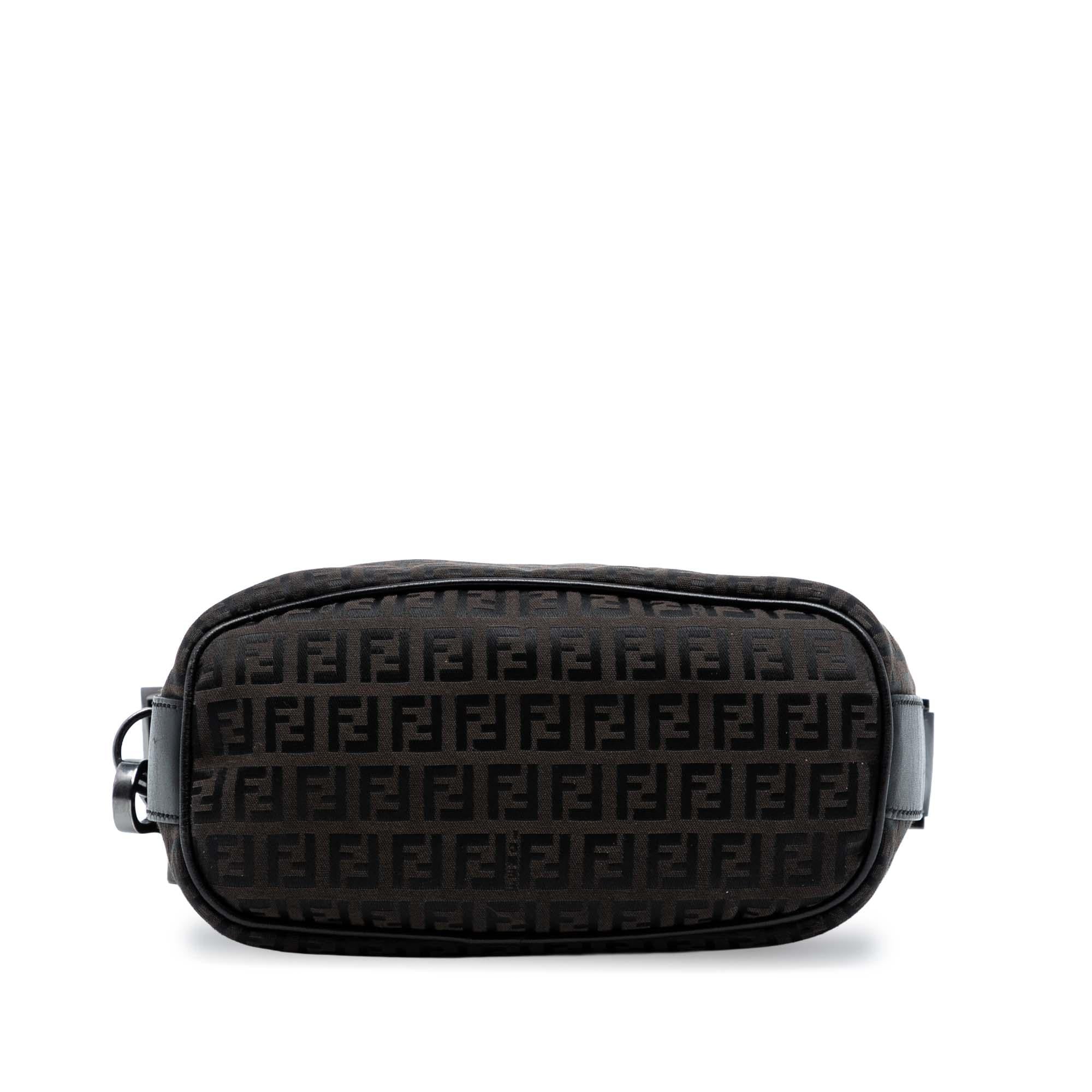 Fendi Zucchino Canvas Shoulder Bag