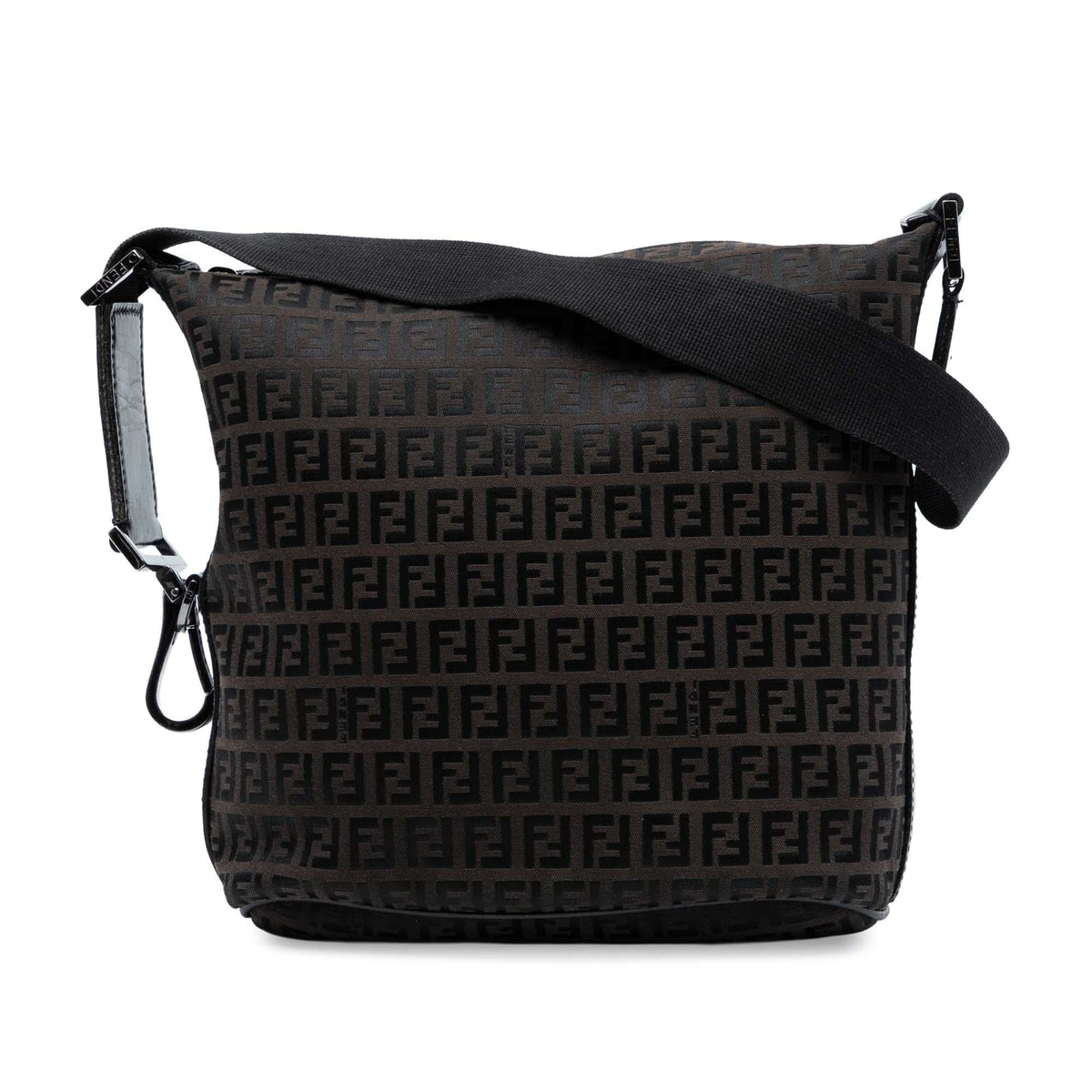 Fendi Zucchino Canvas Shoulder Bag