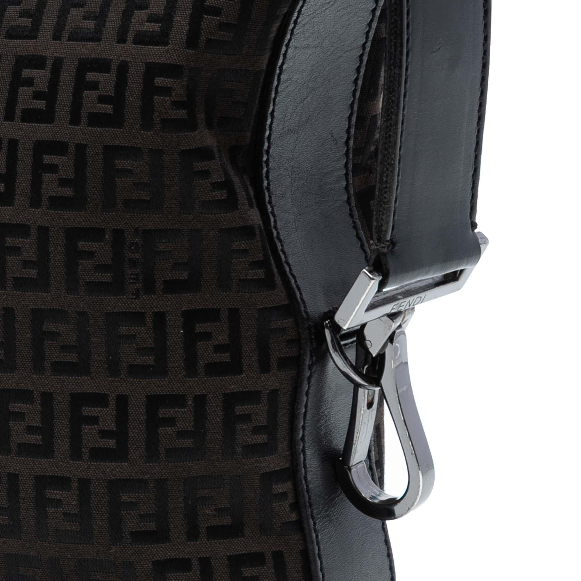 Fendi Zucchino Canvas Shoulder Bag