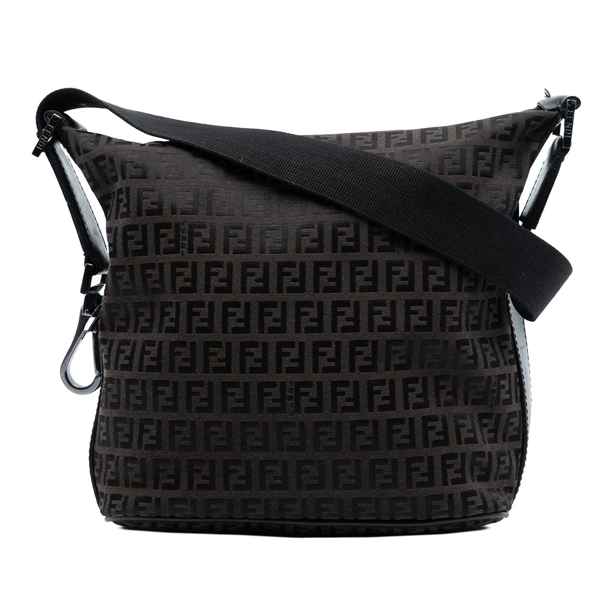 Fendi Zucchino Canvas Shoulder Bag