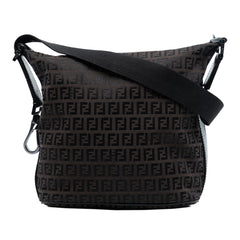 Fendi Zucchino Canvas Shoulder Bag