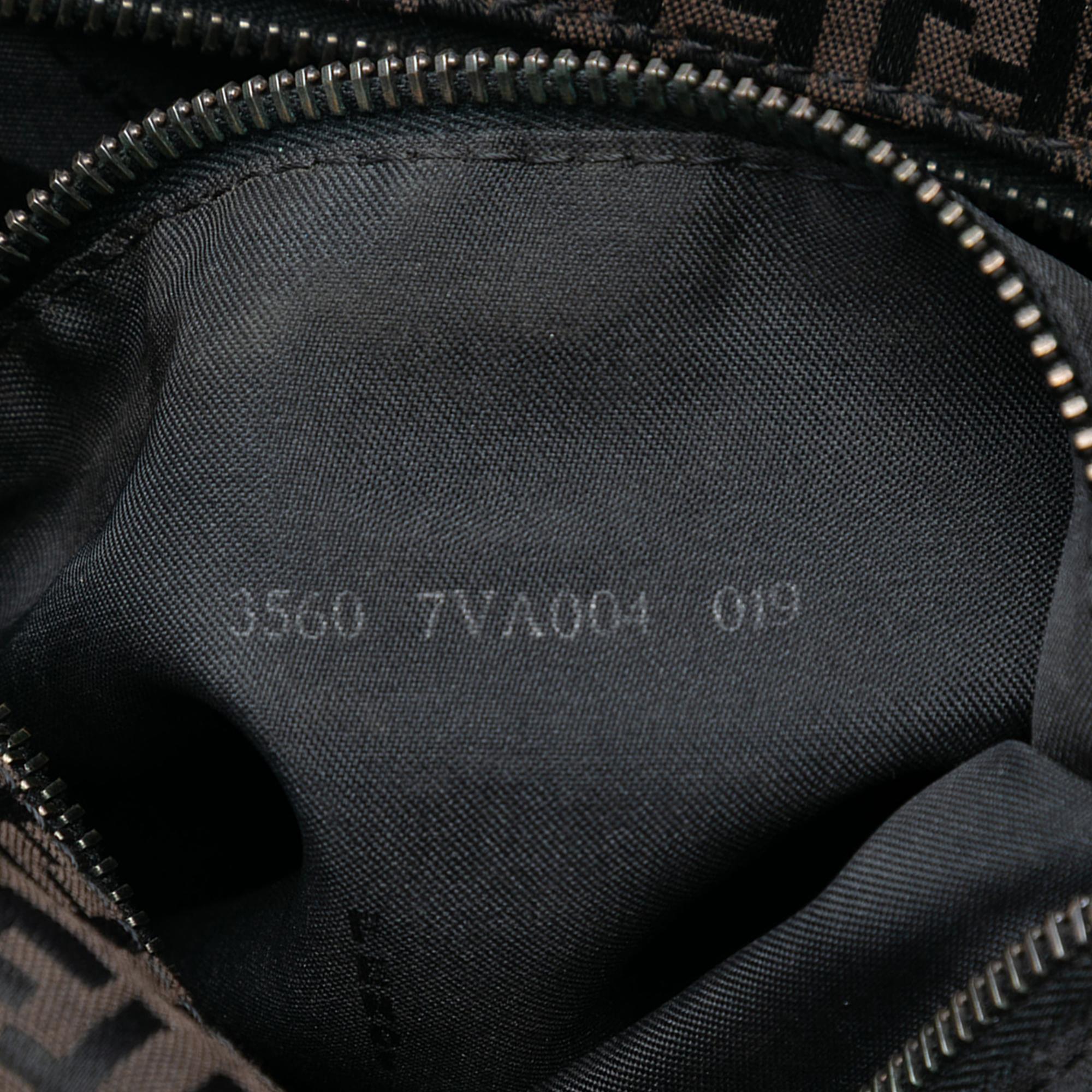 Fendi Zucchino Canvas Shoulder Bag