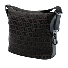 Fendi Zucchino Canvas Shoulder Bag