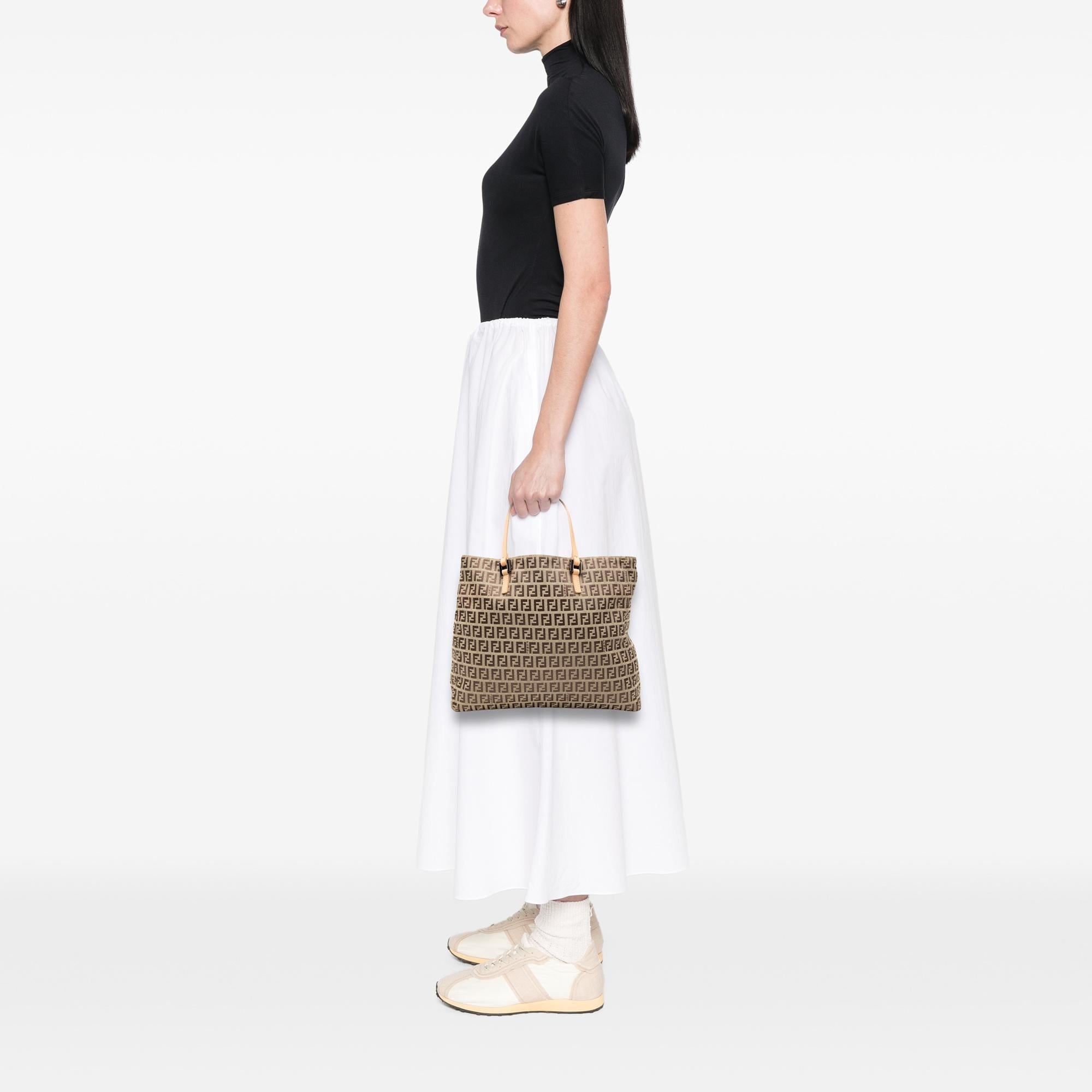 Fendi Zucchino Canvas Tote