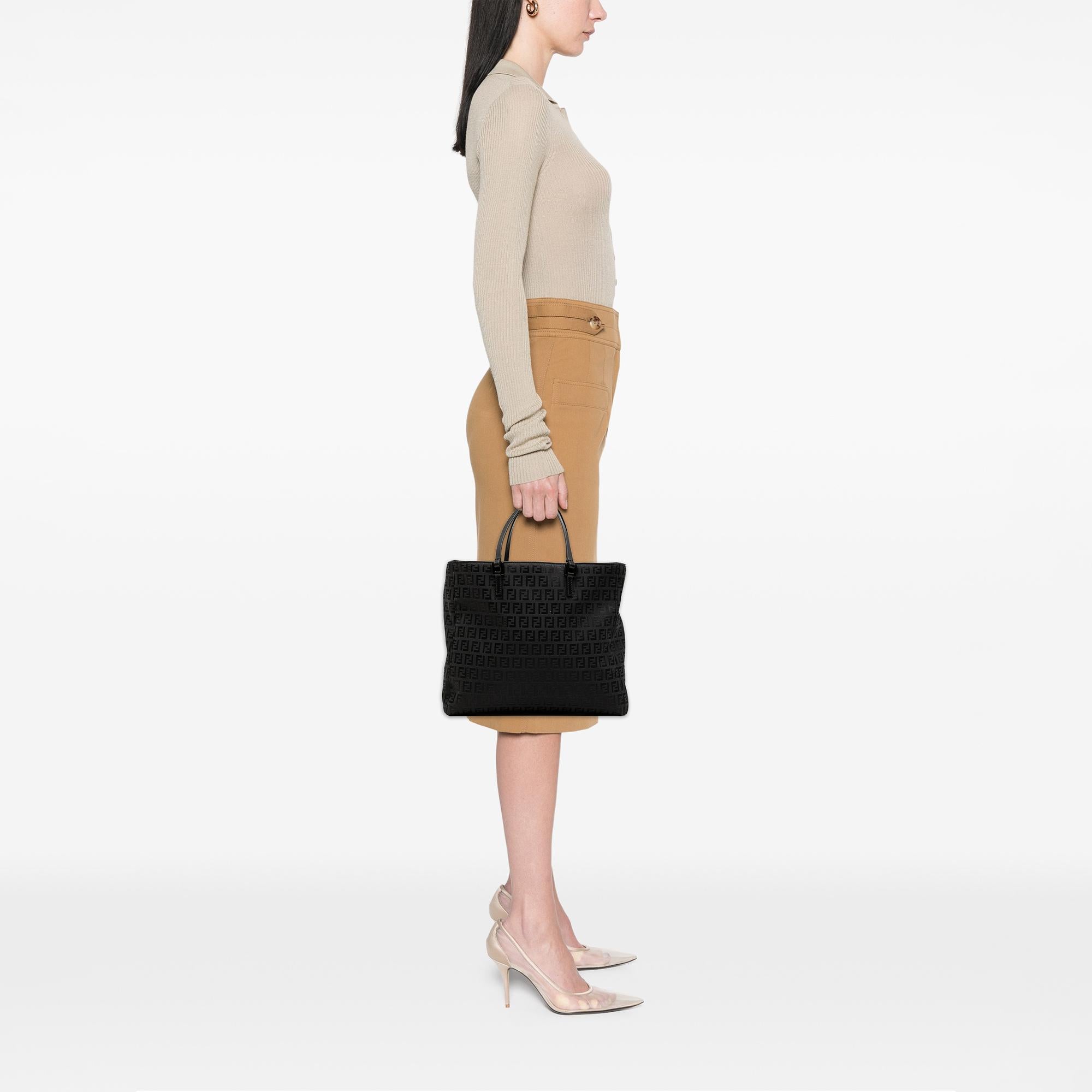 Fendi Zucchino Canvas Tote