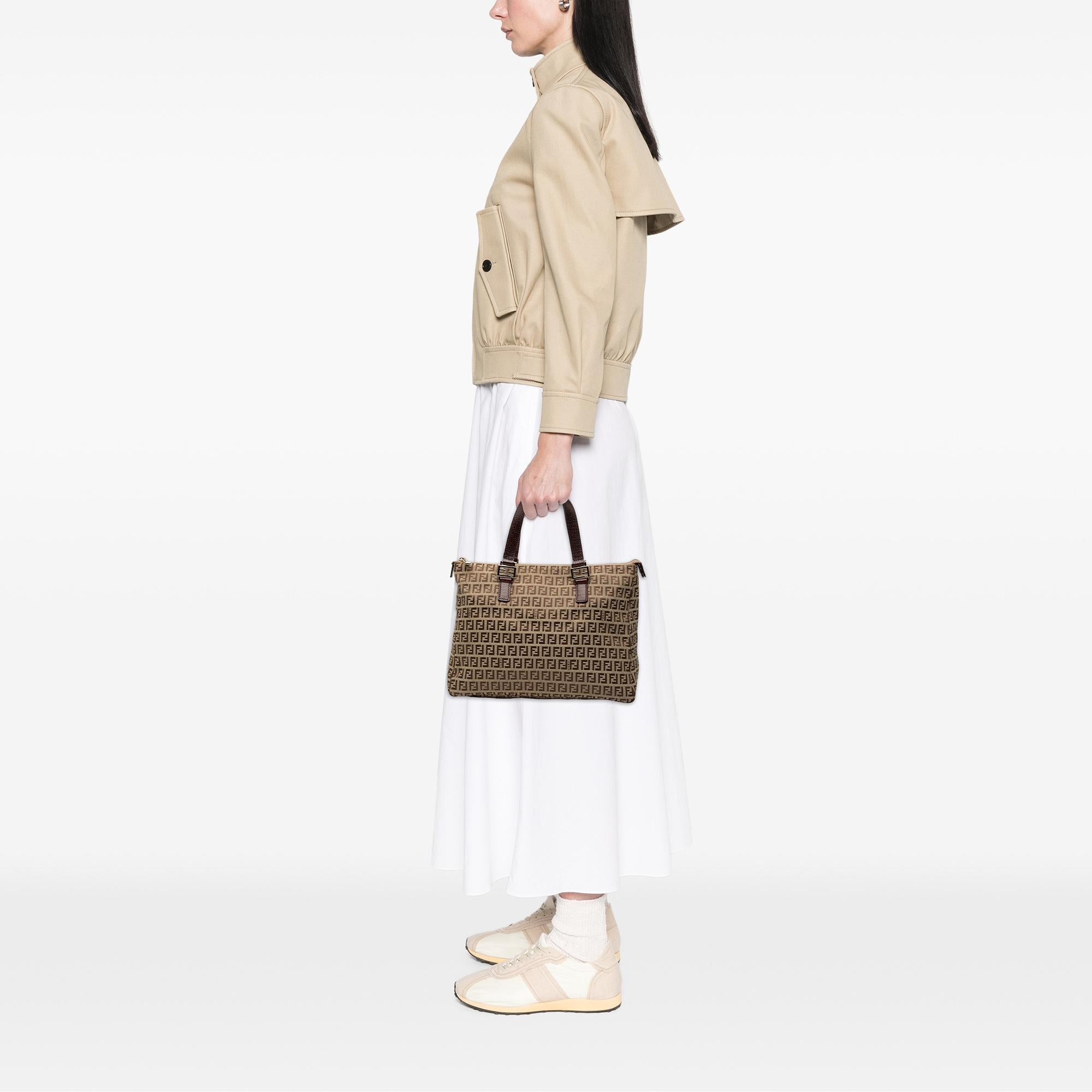 Fendi Zucchino Canvas Tote
