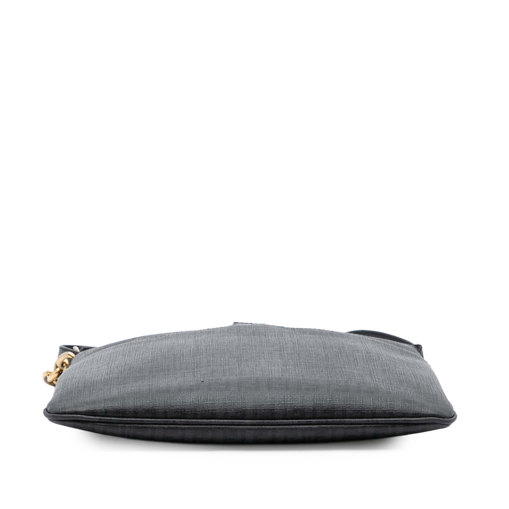 Fendi Zucchino Coated Canvas Charm Zip Crossbody