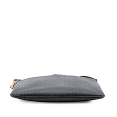 Fendi Zucchino Coated Canvas Charm Zip Crossbody