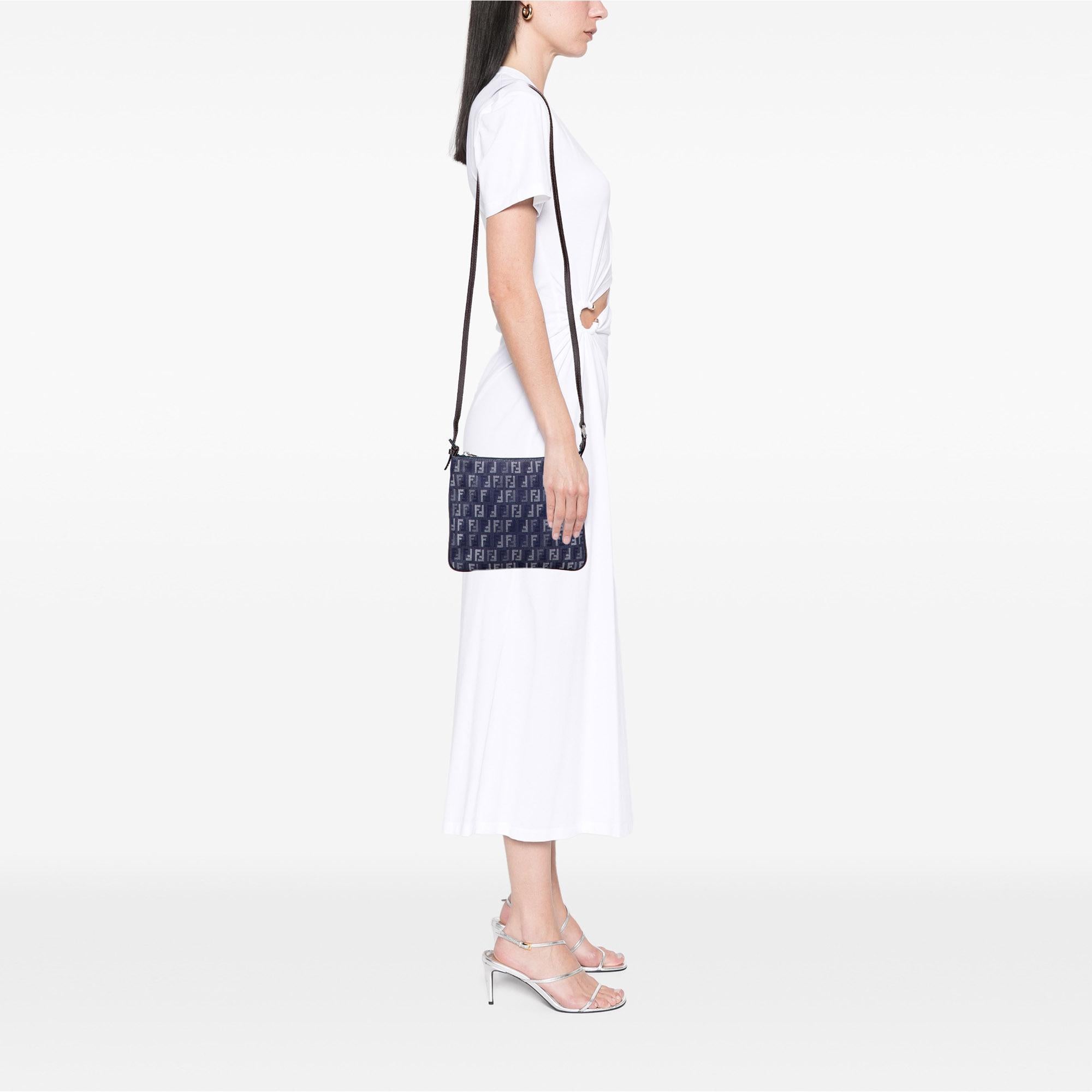Fendi Zucchino Denim Crossbody
